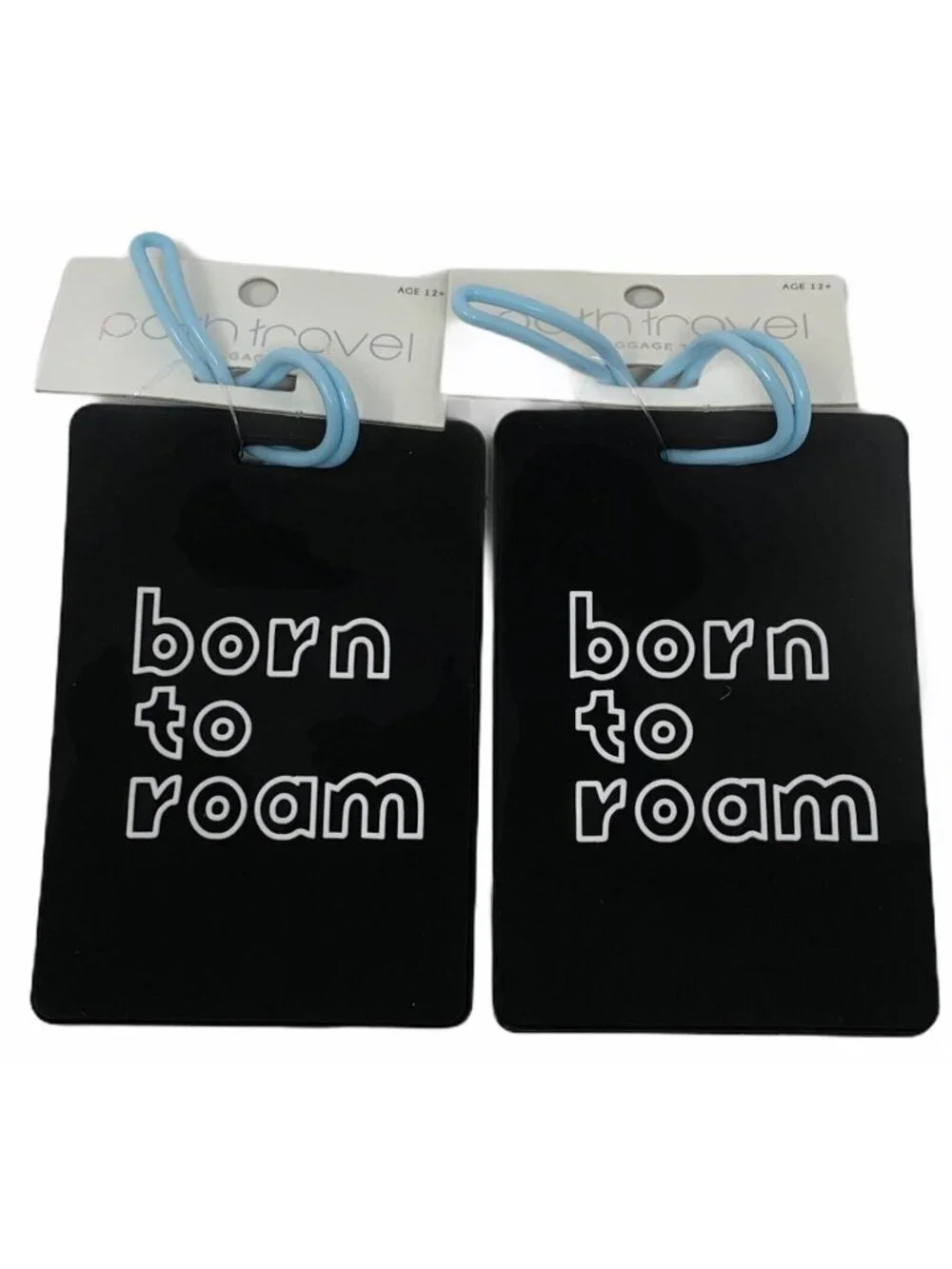 Luggage ID Tags Carry On Bags Suitcase Backpack Travel Born To Roam Rubber